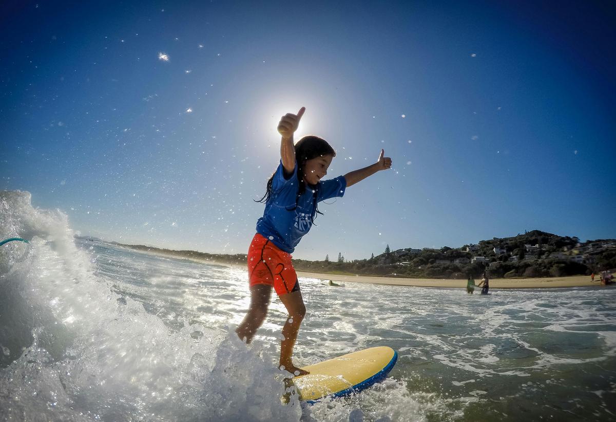 The joy and thrill of surfing just cant be contained