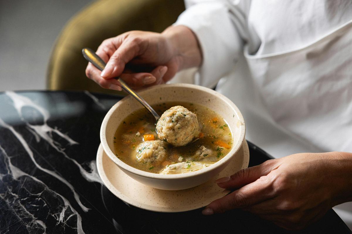 Chicken Broth Matzo Ball Dumplings