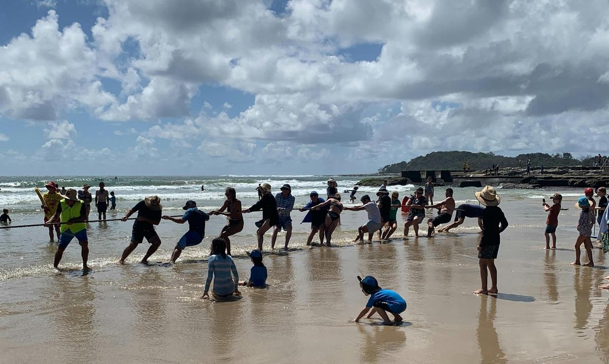 Have fun with adults and children Tug of War