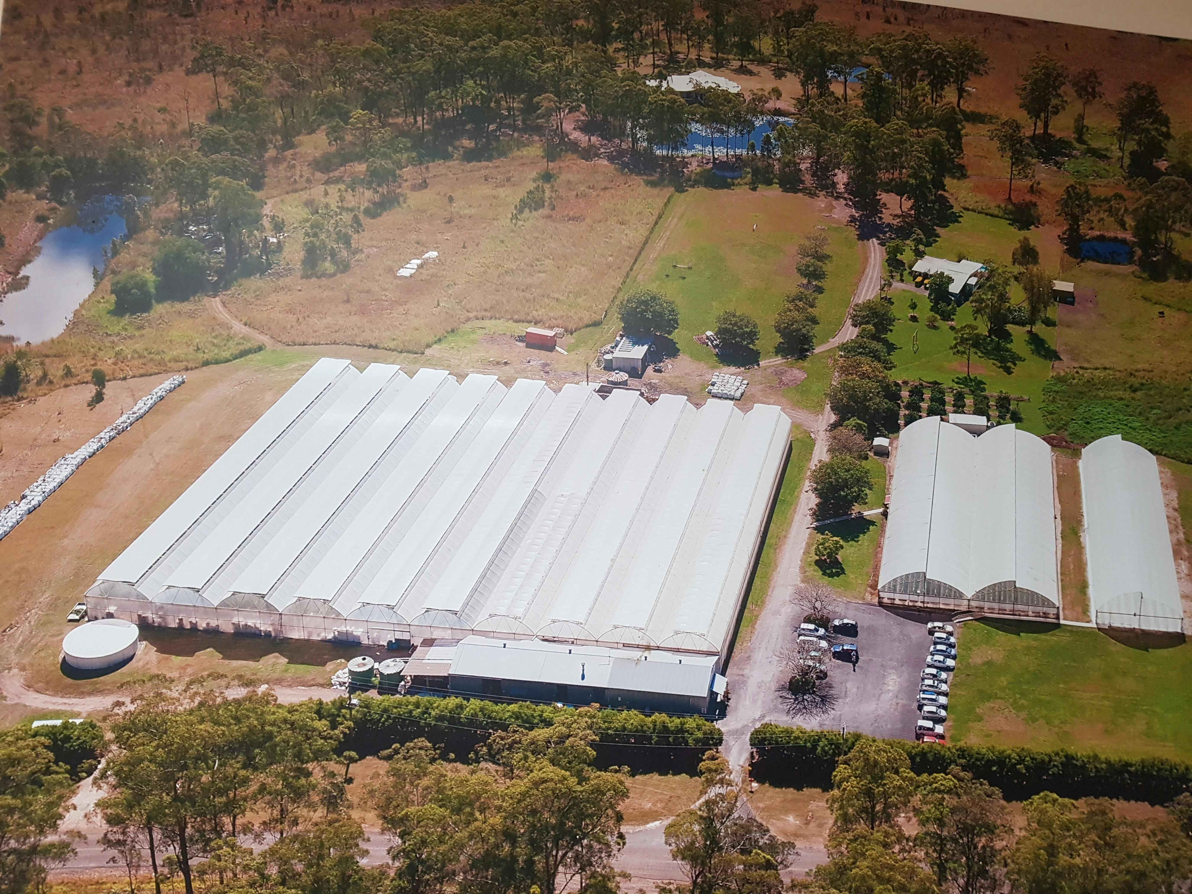 Aerial view of Ricardoes farm