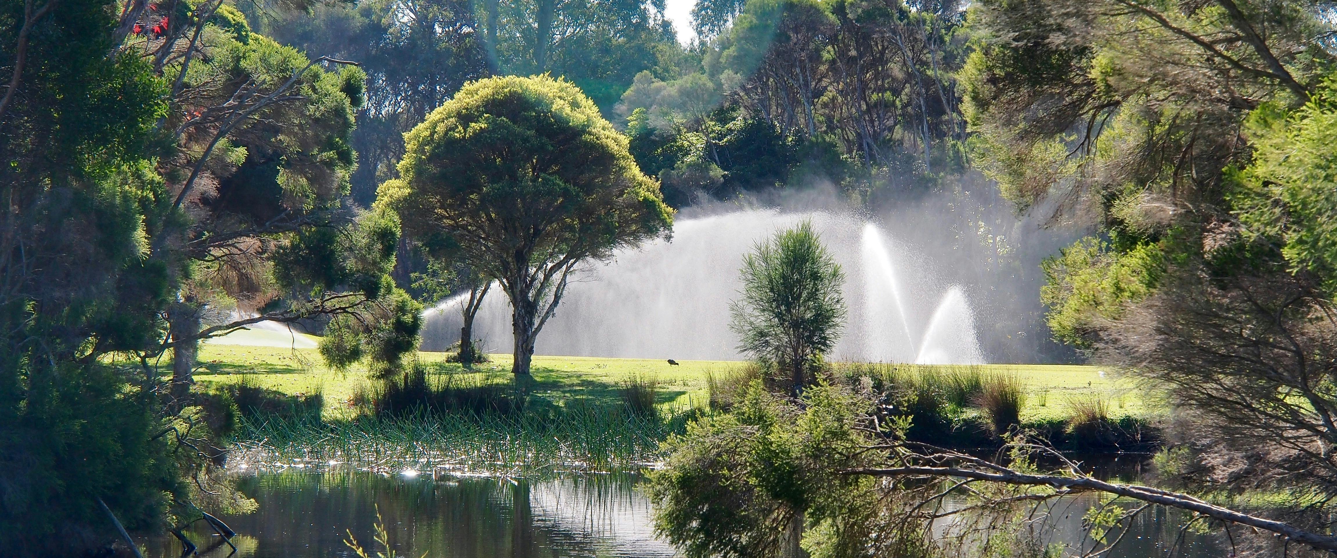 Sprinklers on course