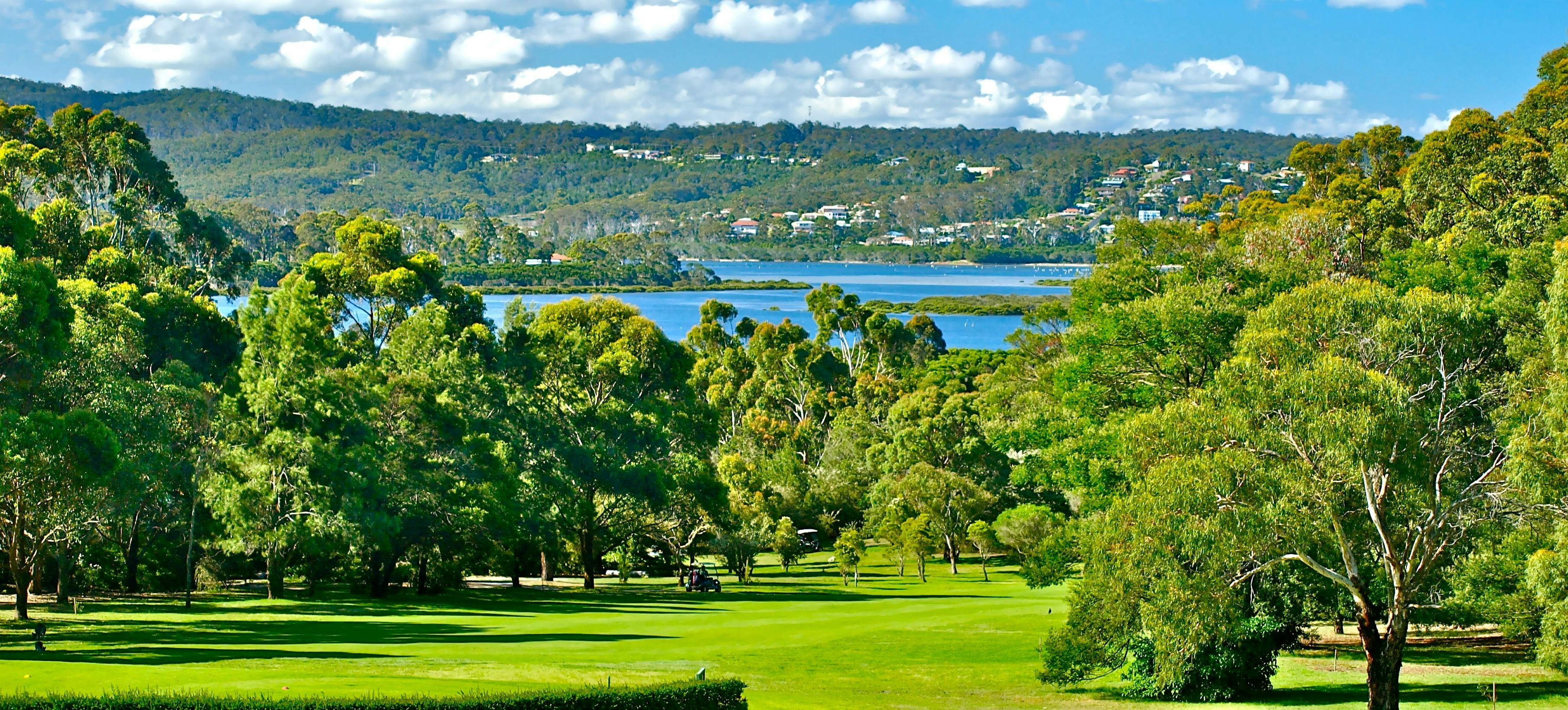 Views to lake from 8th tee