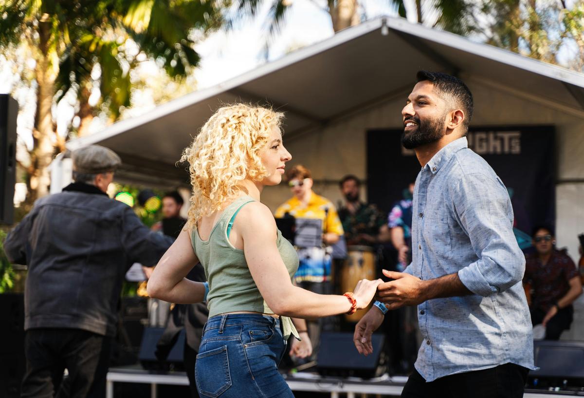 Dance salsa at Latin Lights Music Festival