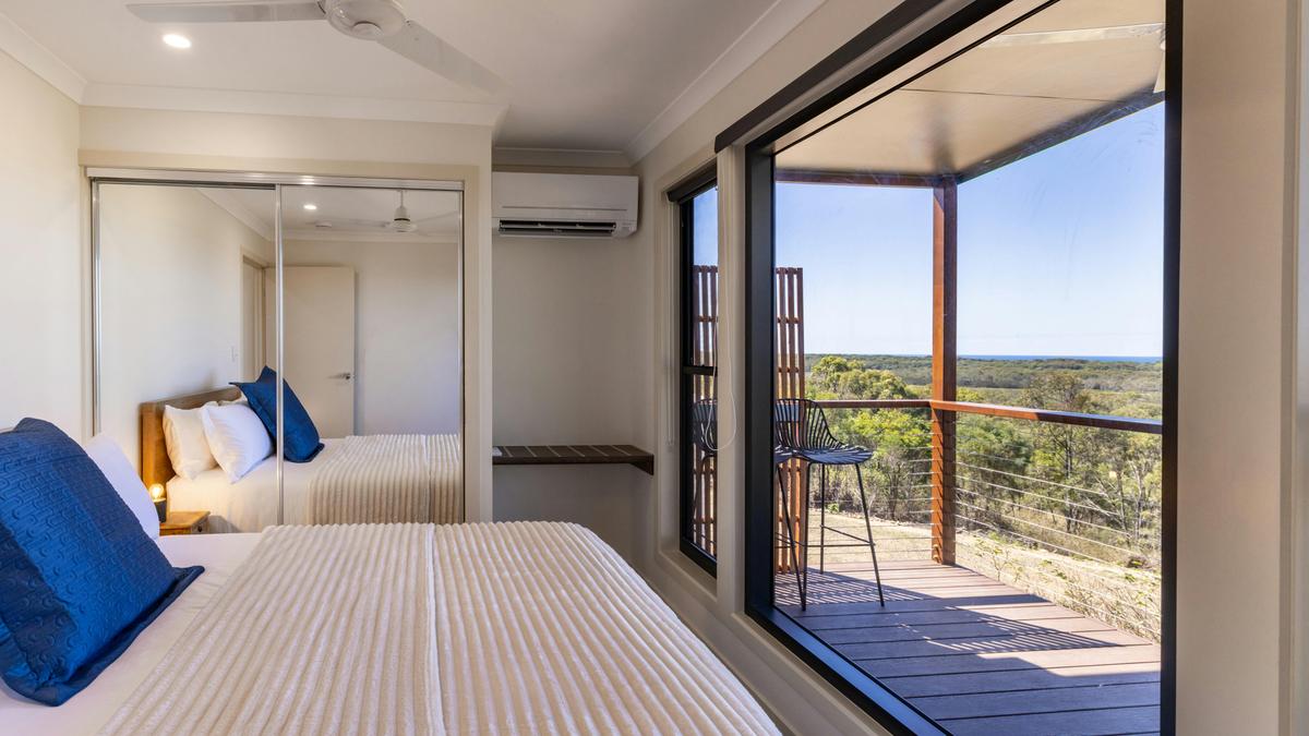 Bedroom with ocean view
