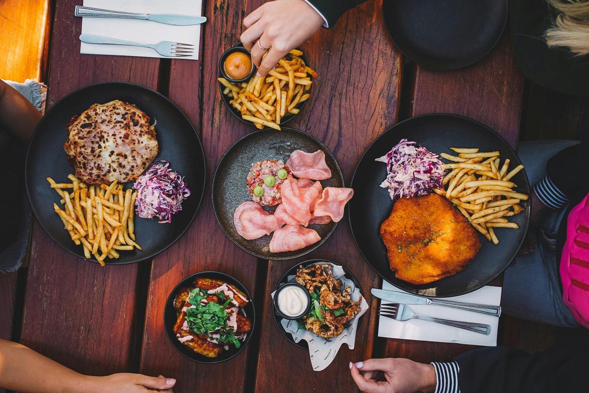 Up-market pub food.