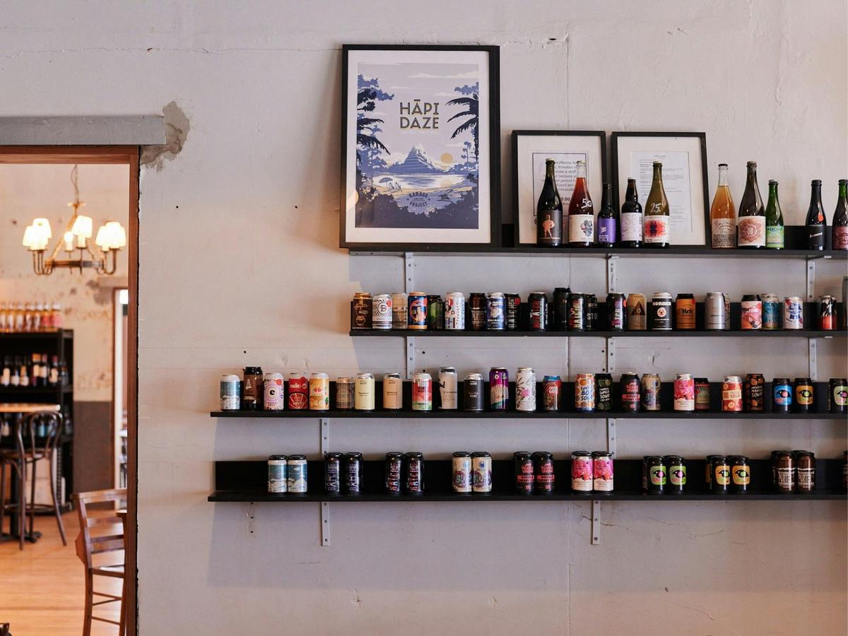 Tins on the wall