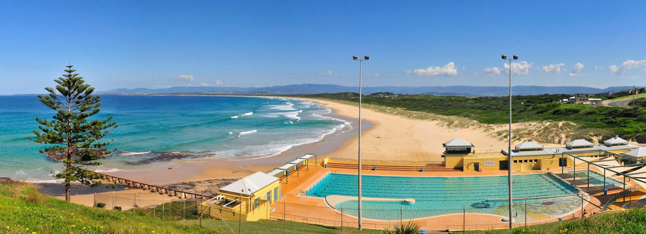 pool and beach