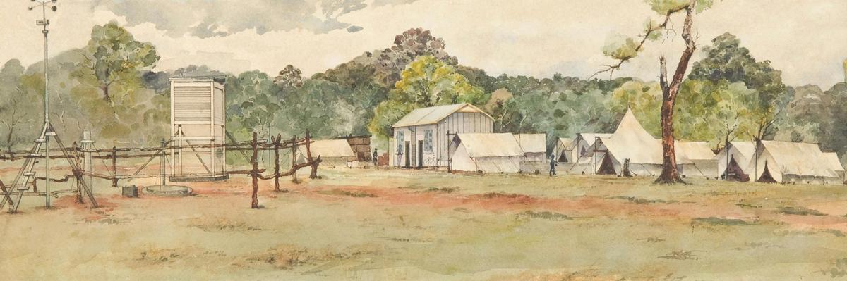 JG Brown. The first survey camp at the site of Canberra 1911