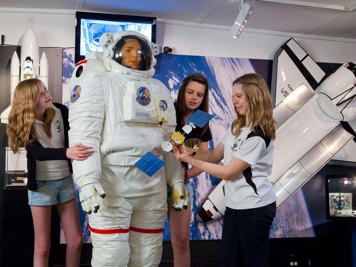 Educational displays in the visitor centre