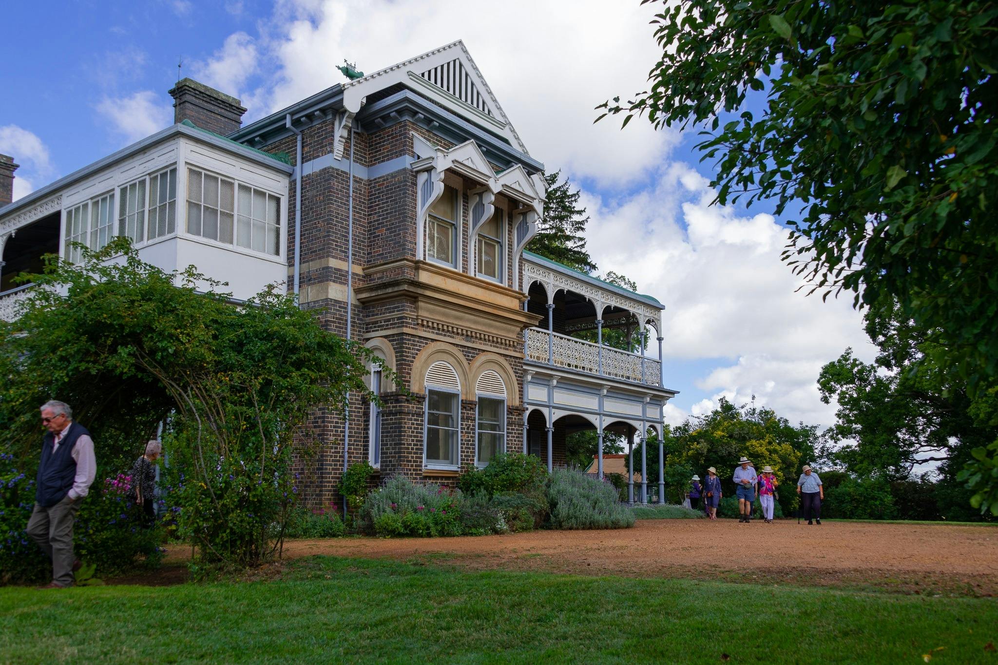 Visitors enjoy Saumarez Homestead