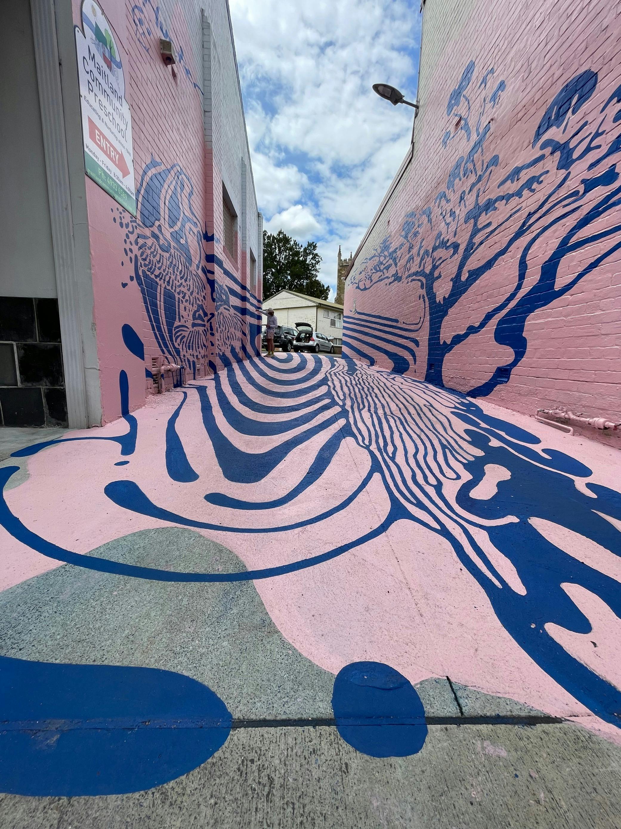 'Passing On' Mural at Preschool Lane