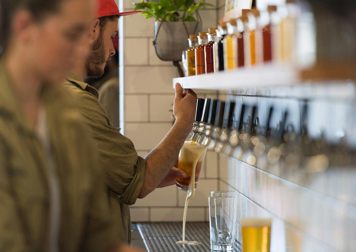 Beers on tap at Capital Brewing Co.