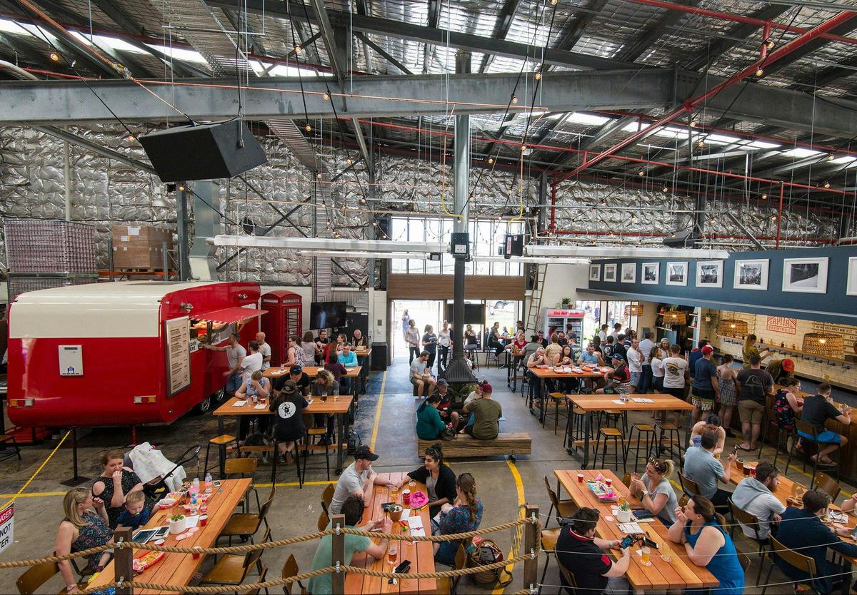Wide view of the dining floor