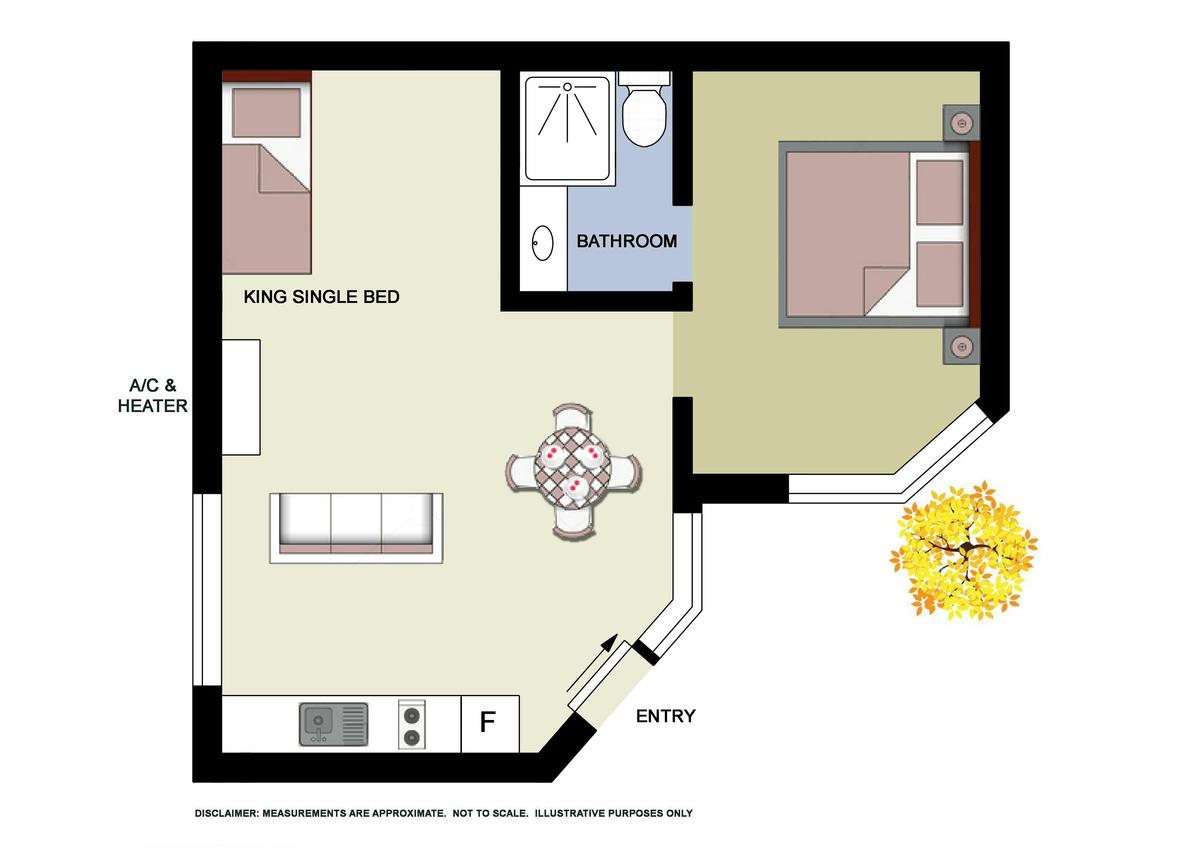 Floor plan  for Queen Villa