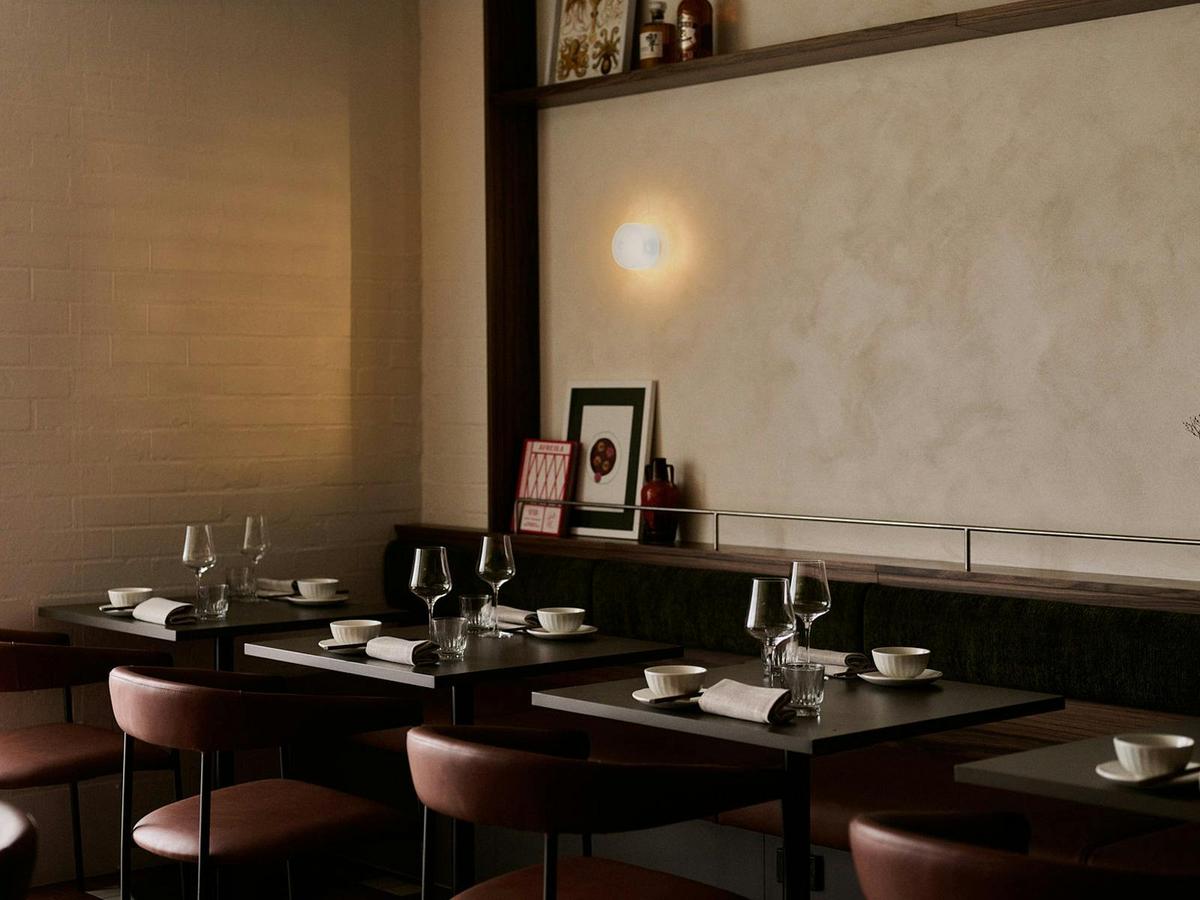 An intimate and warm dining room that feels like home.