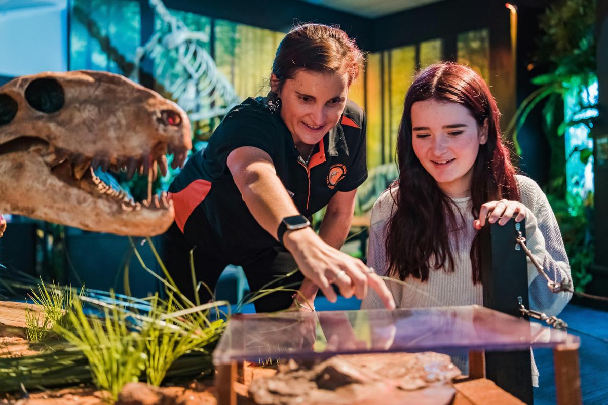 Tour Director, Nicole, will show you how  dinosaurs roamed the earth