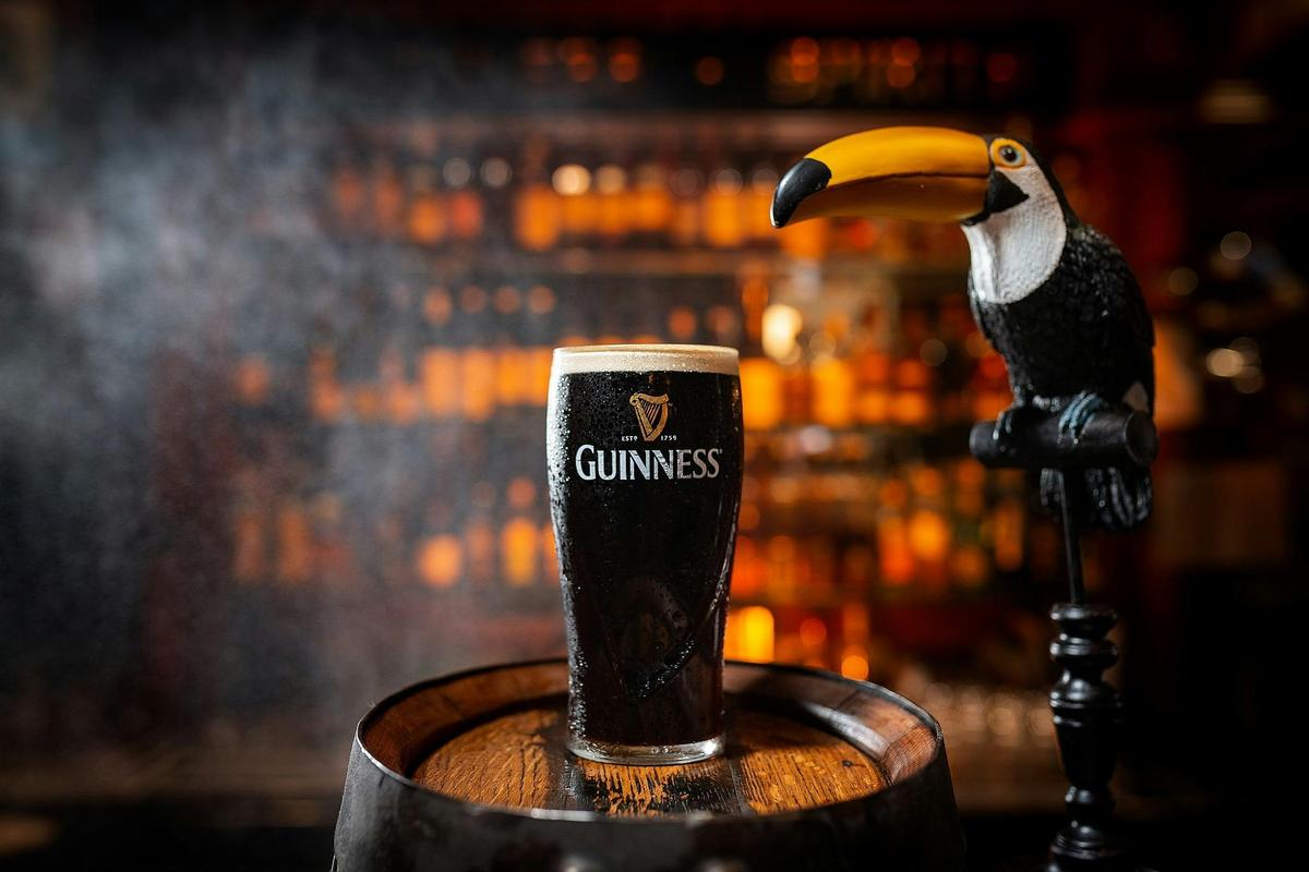 A perfectly poured pint of GUINNESS