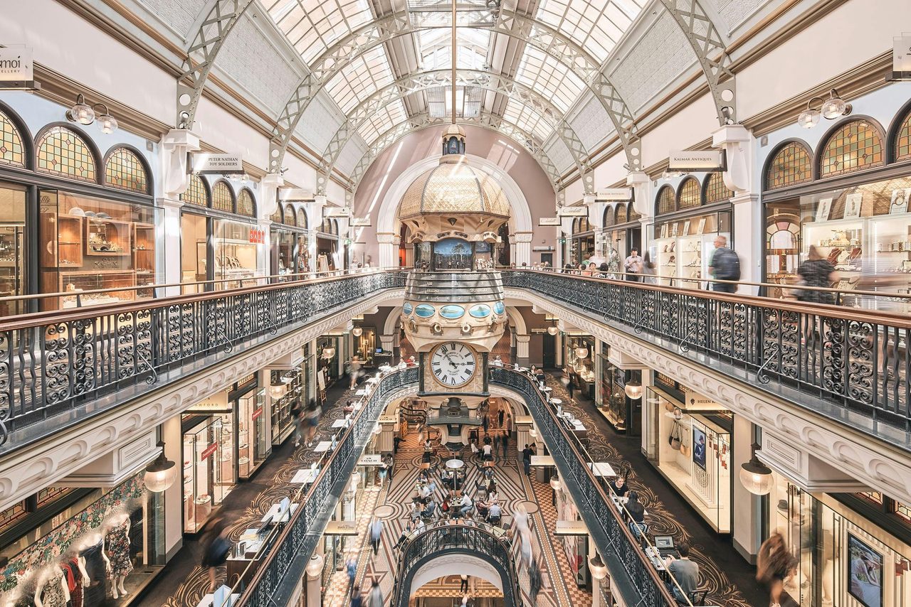 Queen Victoria Building inside view
