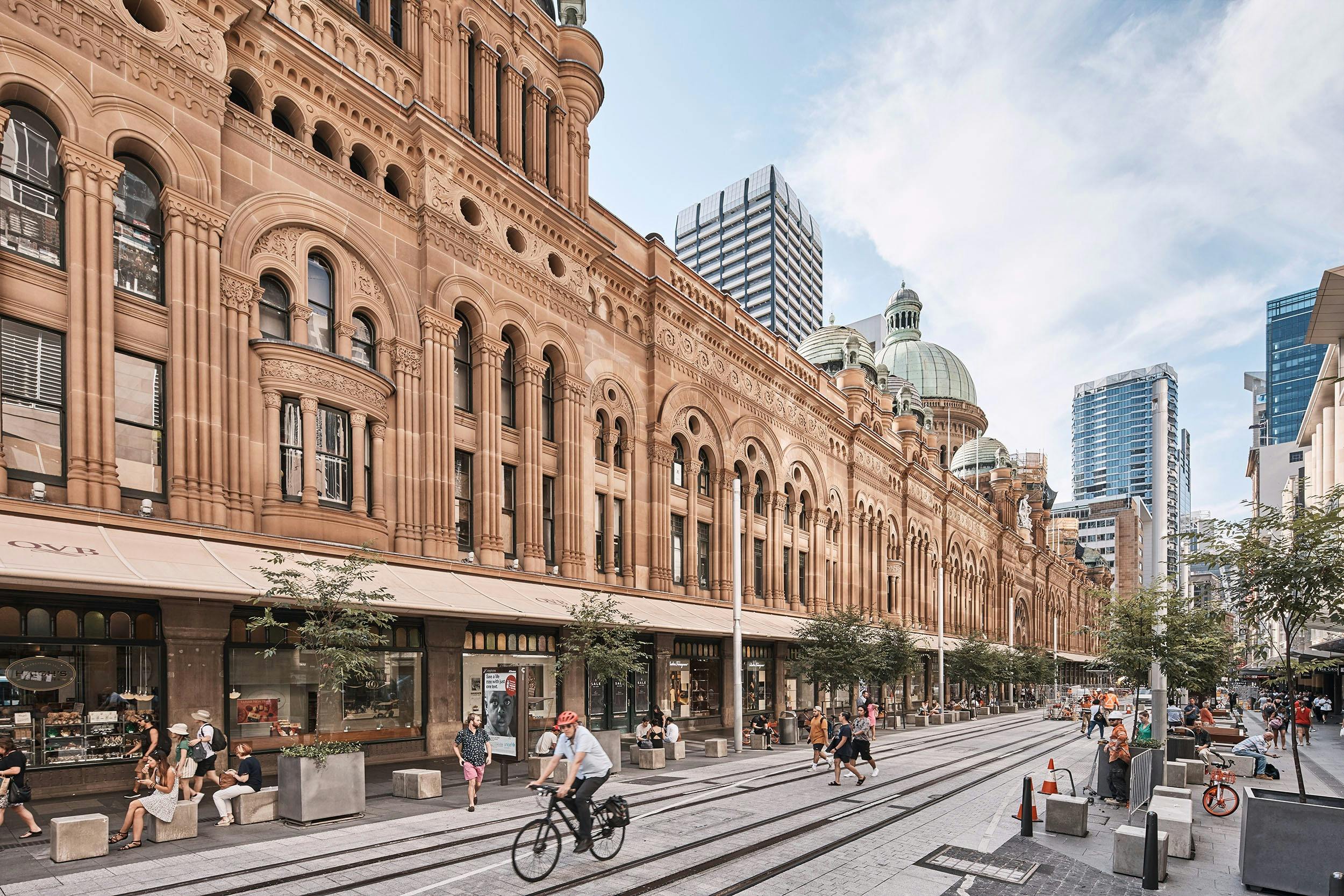 Queen Victoria Building outside view from George Street