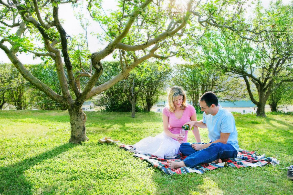 Enjoy a picnic in the beautiful historic gardens at Lanyon Homestead