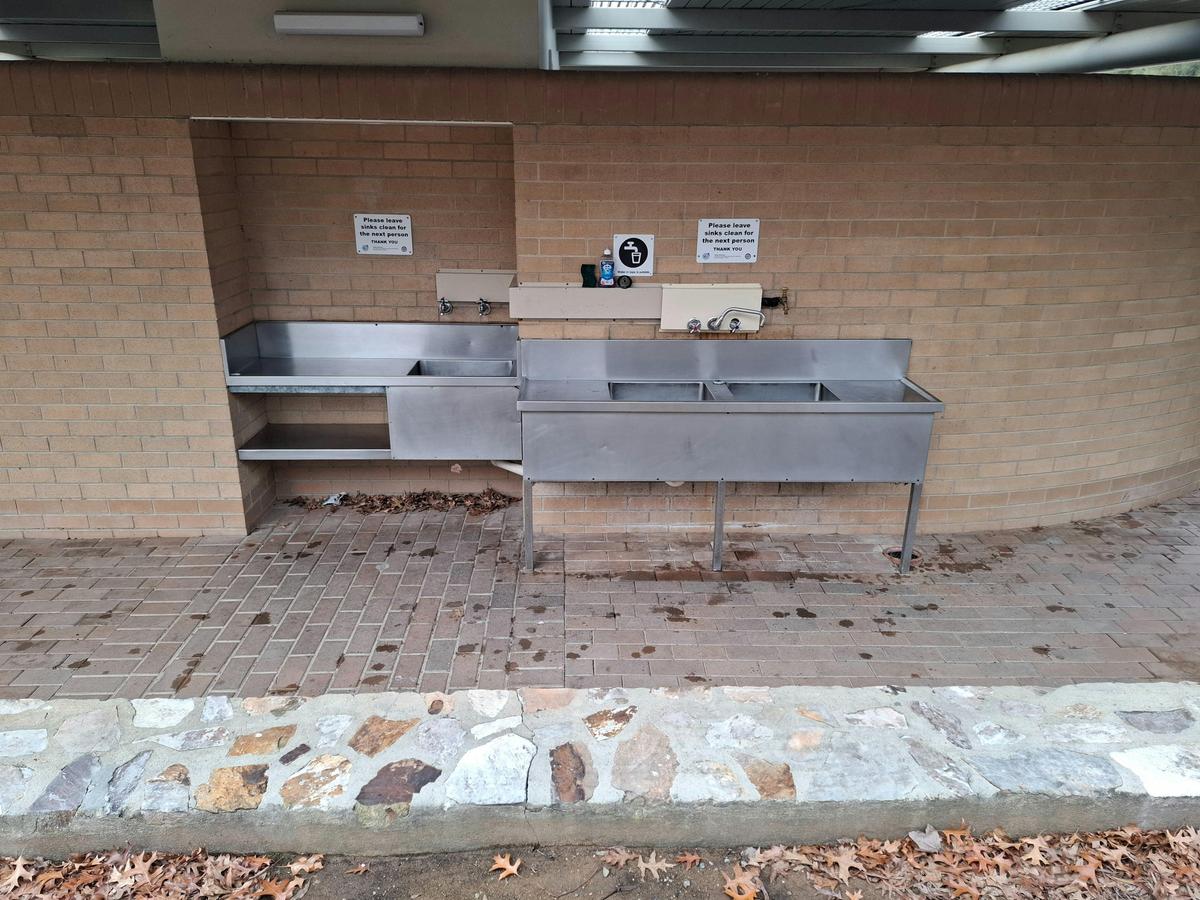 Camp kitchen and laundry