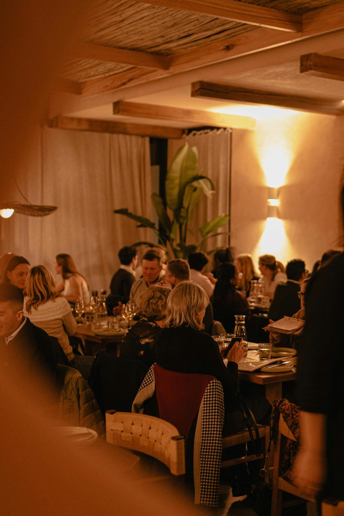 Guests inside