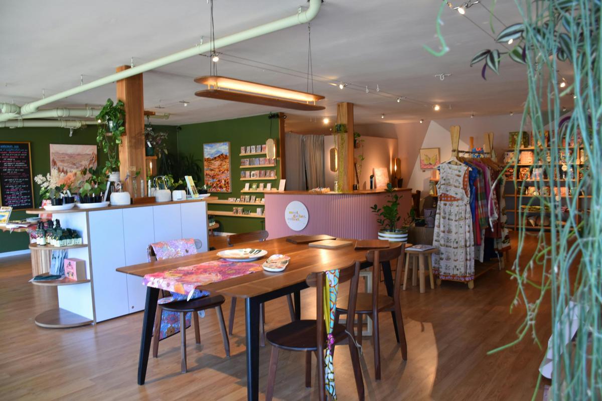 Canberra handmade furniture is featured throughout the store.