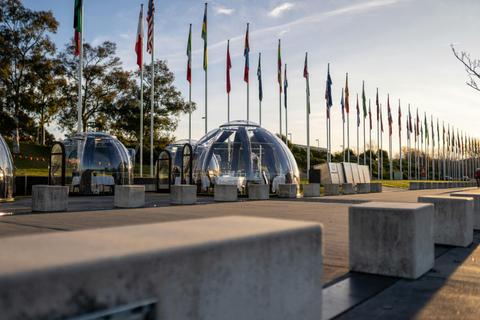 Dining Domes on Lake Burley Griffin