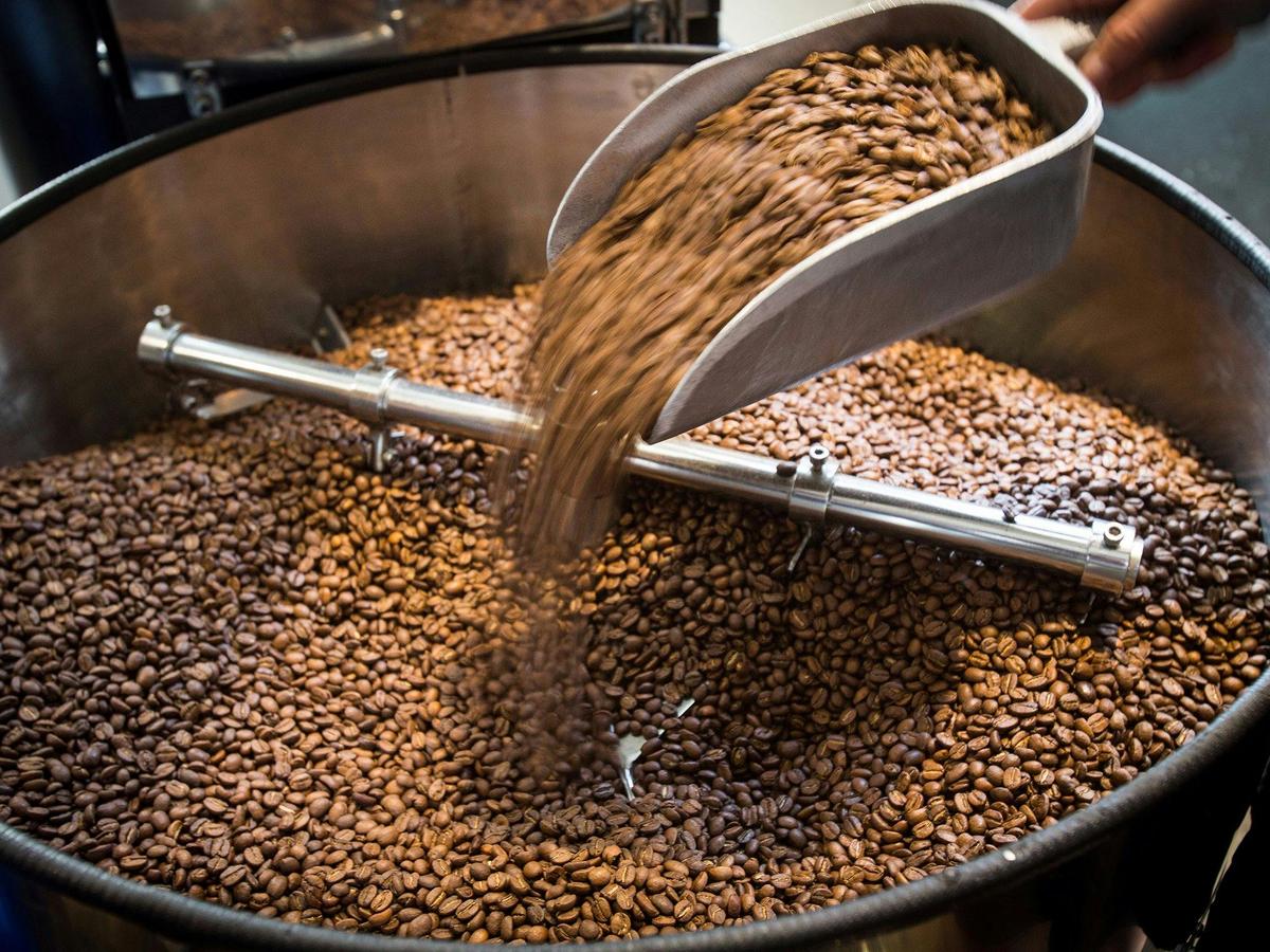Freshly ground coffee