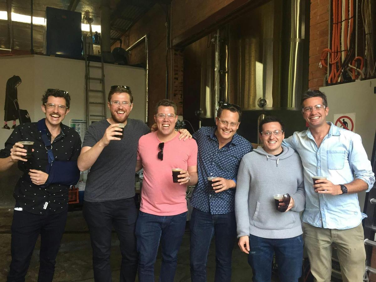 Smiles all round exploring Canberra's local beer
