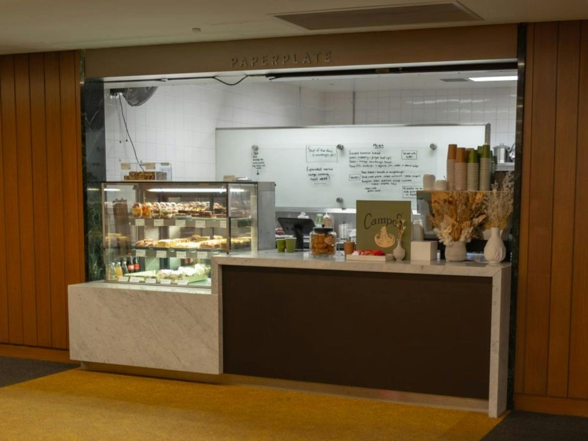 The front of Paperplate cafe at the National Library of Australia.