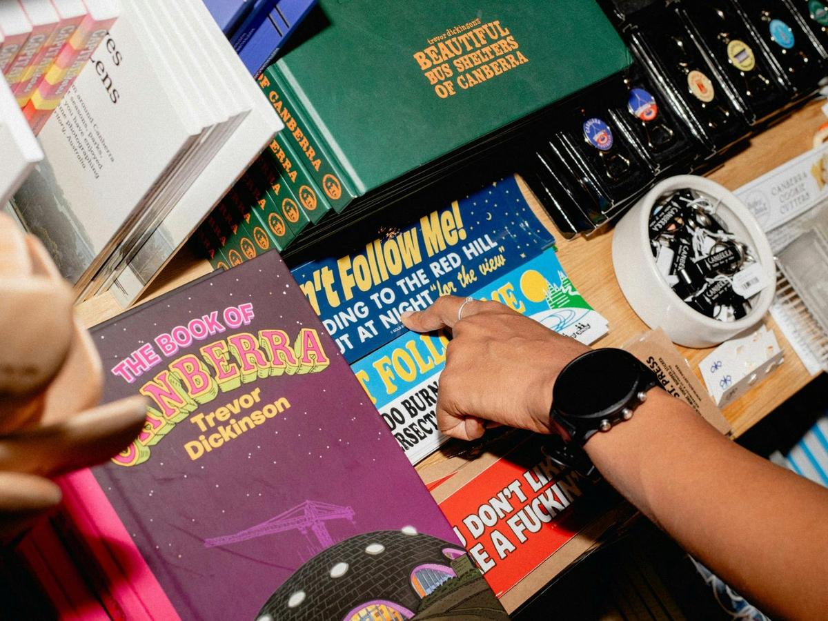Some of the amazing Canberra merchandise on offer at POP Canberra