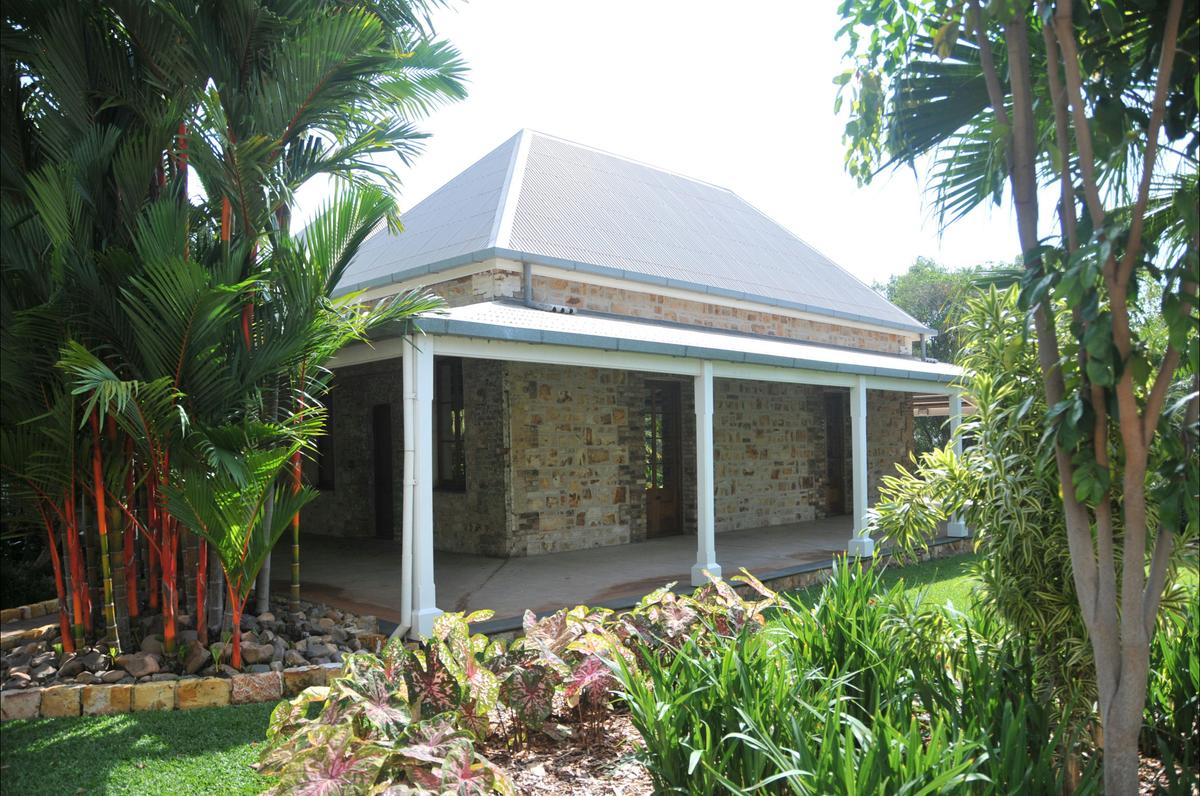 Side view of the former Police Station from the east garden.
