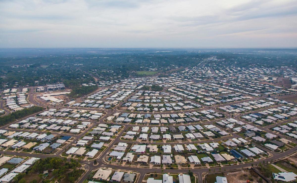 Aerial view of Palmerston and surrounds