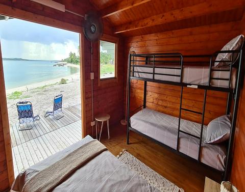 Beachfront Cabin Quad Share