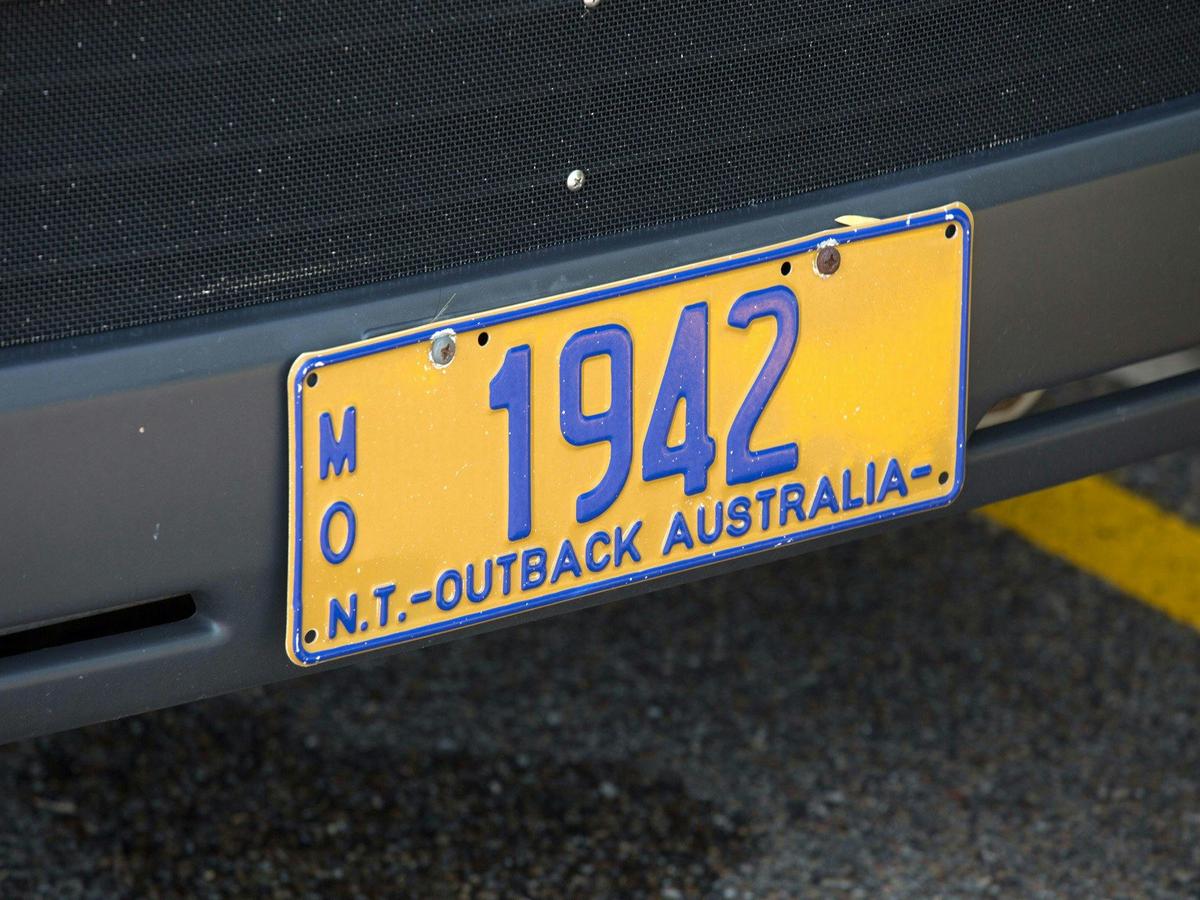 1942 Bombing of Darwin Number Plate