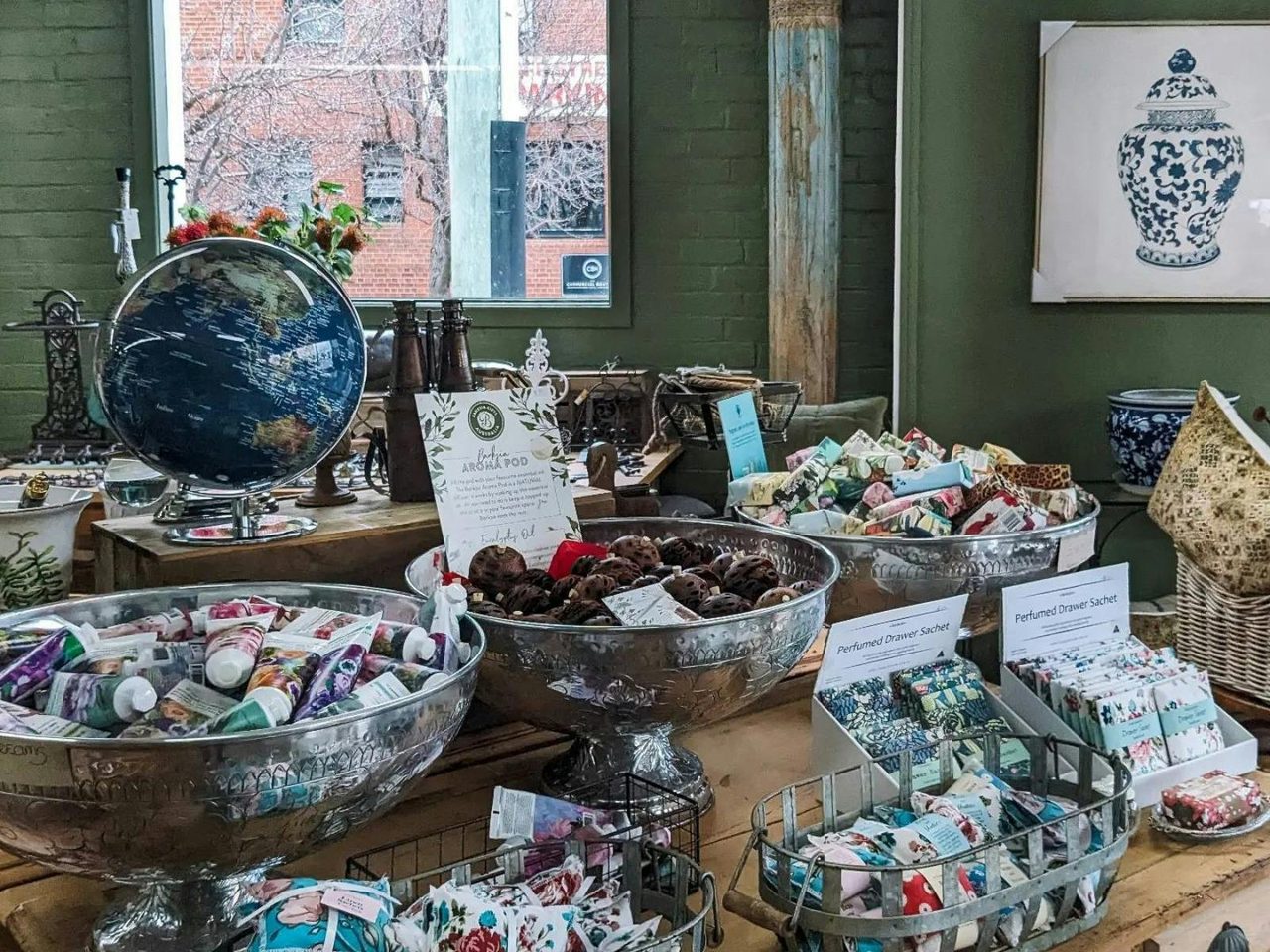 Example of items for sale at Ruben & Flax Homeswares