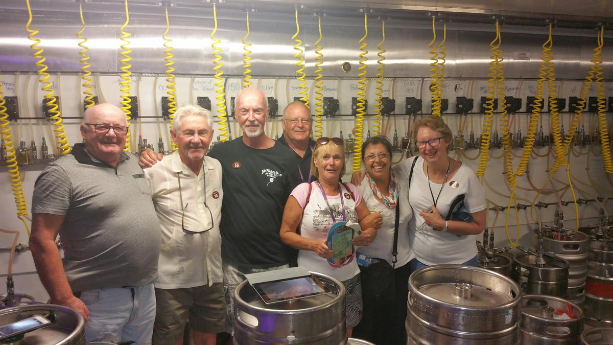 A  happy Beer Tour group