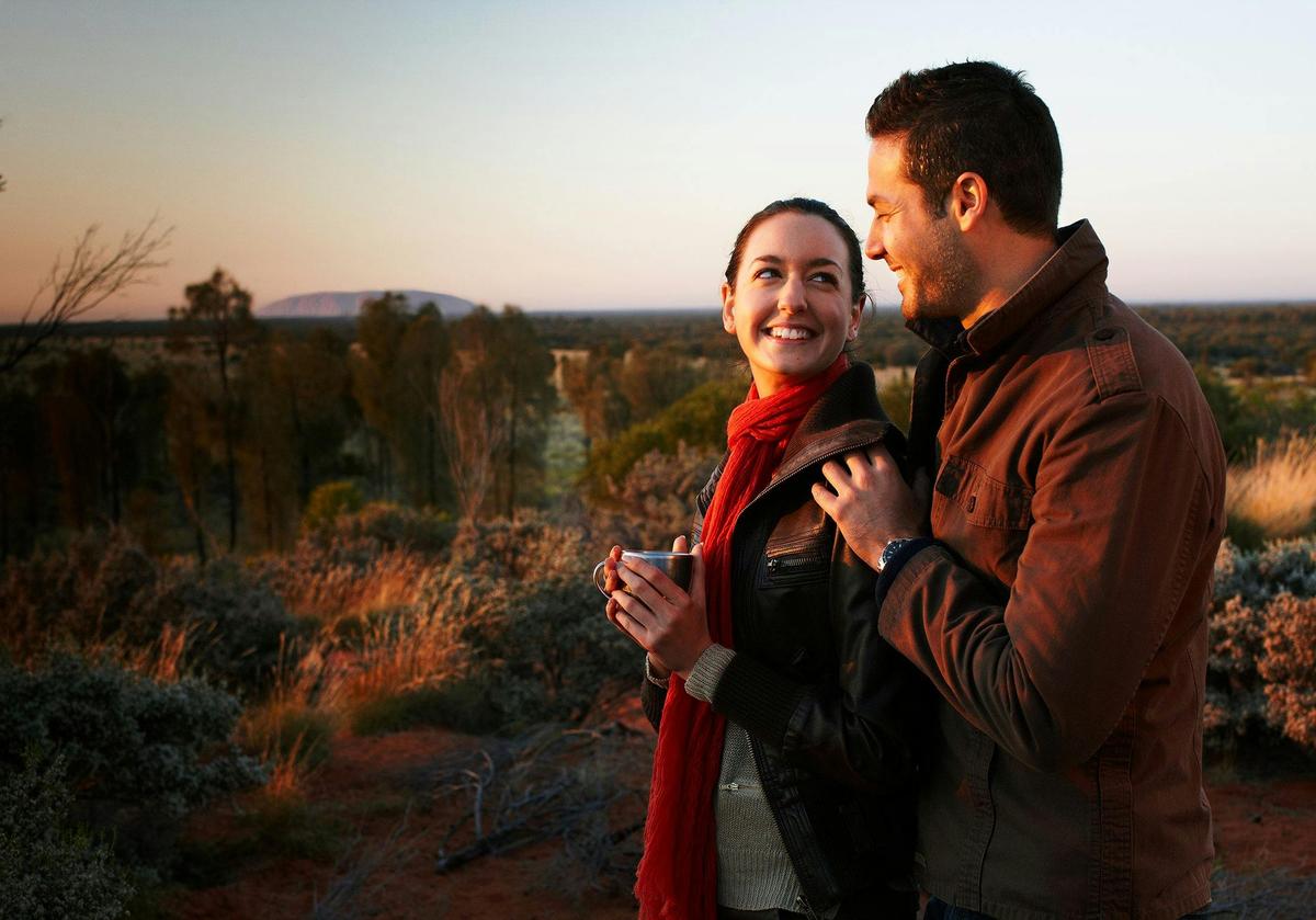 Couple at the Desert Awakenings Sunrise Tour
