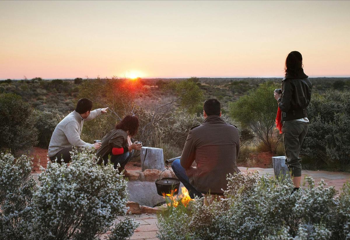 Sunrise experience as part of desert awakenings tour