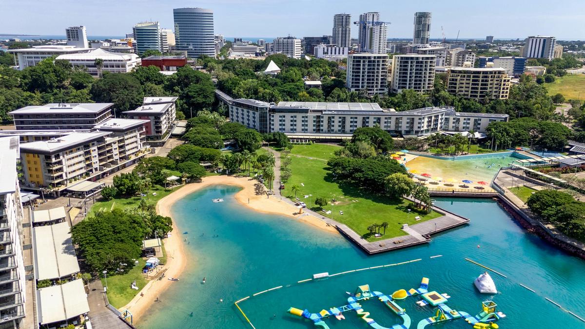 Aerial view of the Waterfront Precinct