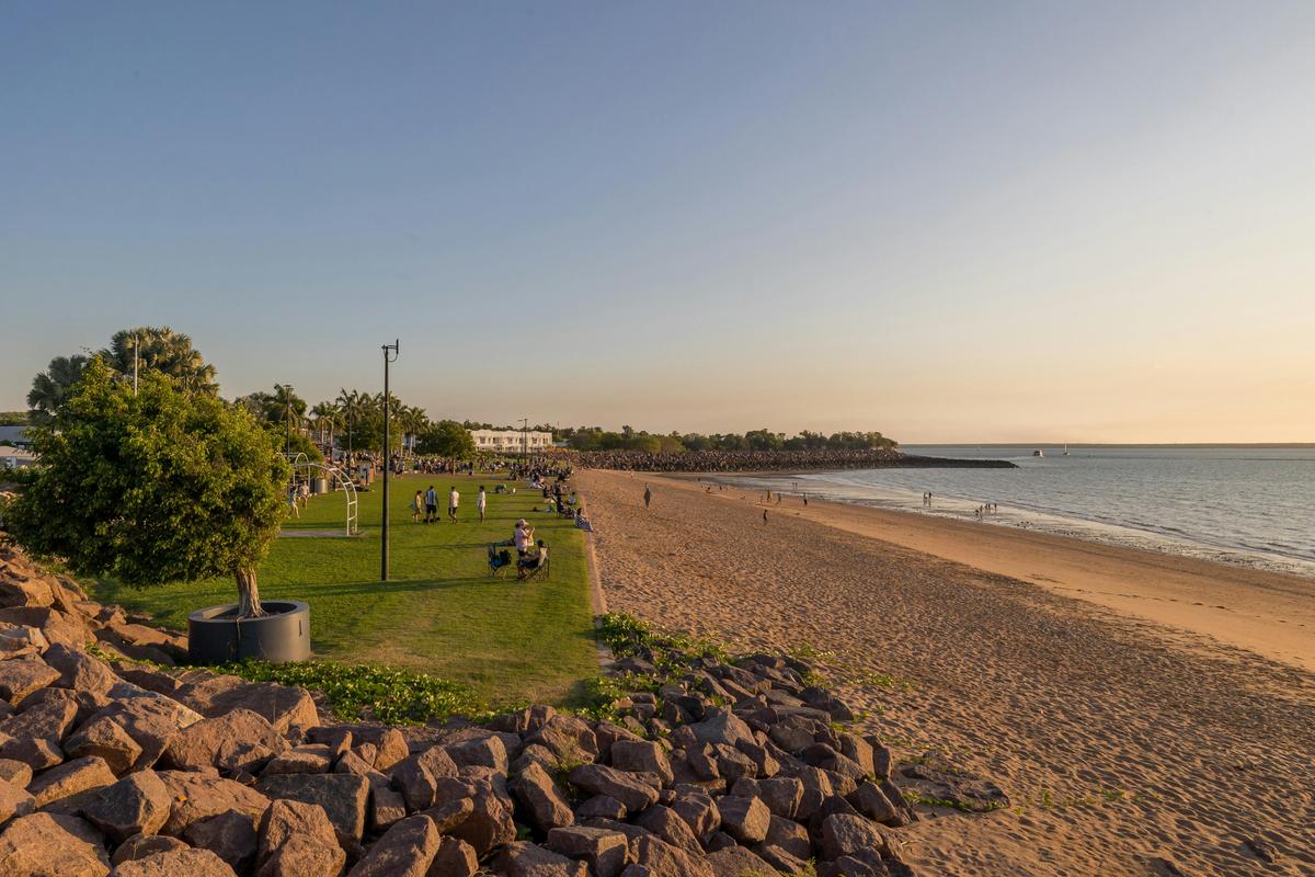 Cullen Bay Foreshore at dusk