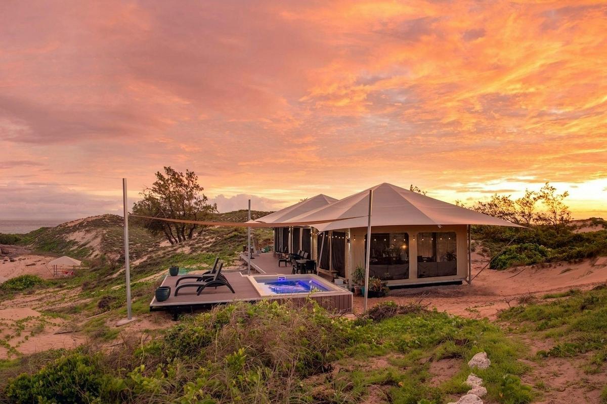 Banu Banu Resort at Sunset in East Arnhem Land