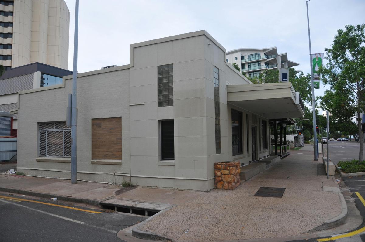Fig.4- Corner detail, note boarded window.