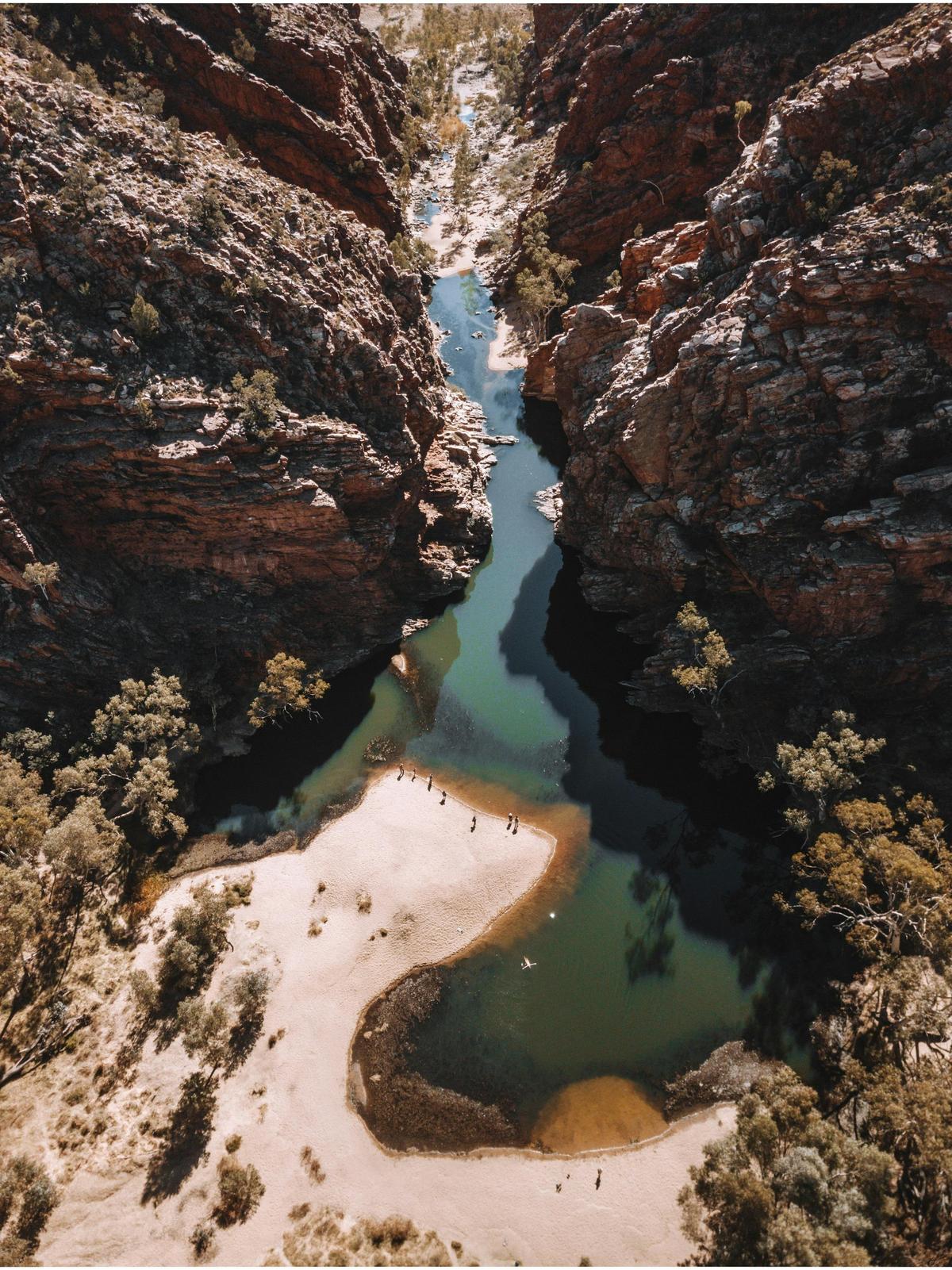Aerial view of Ellery Creek Big Hole