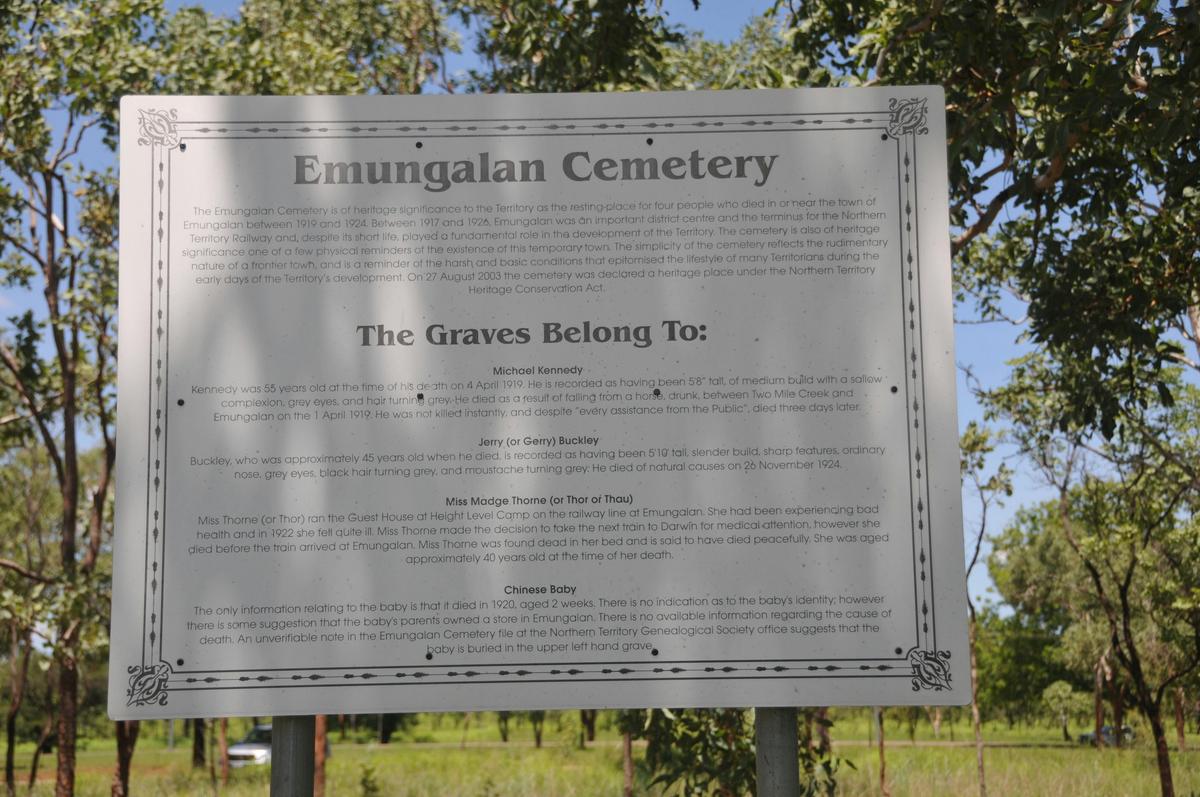 Interpretative signage at the site.