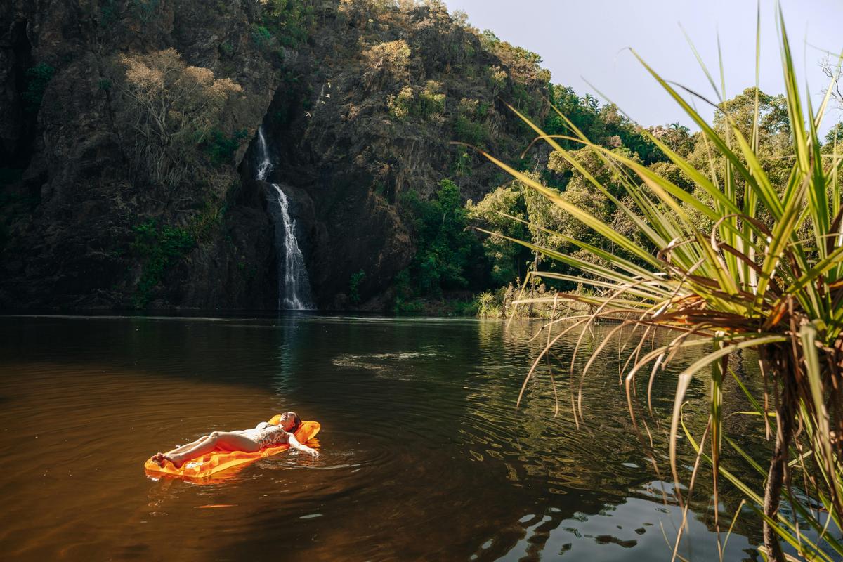 Relax in the cool water at Wangi Falls