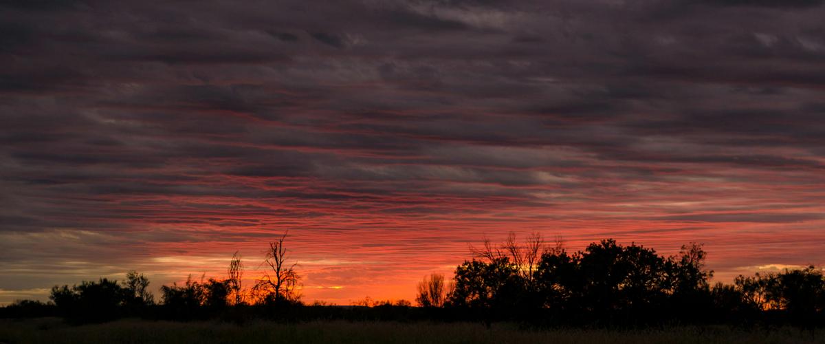 Sunrise over the East MacDonnell Ranges near Alice Springs