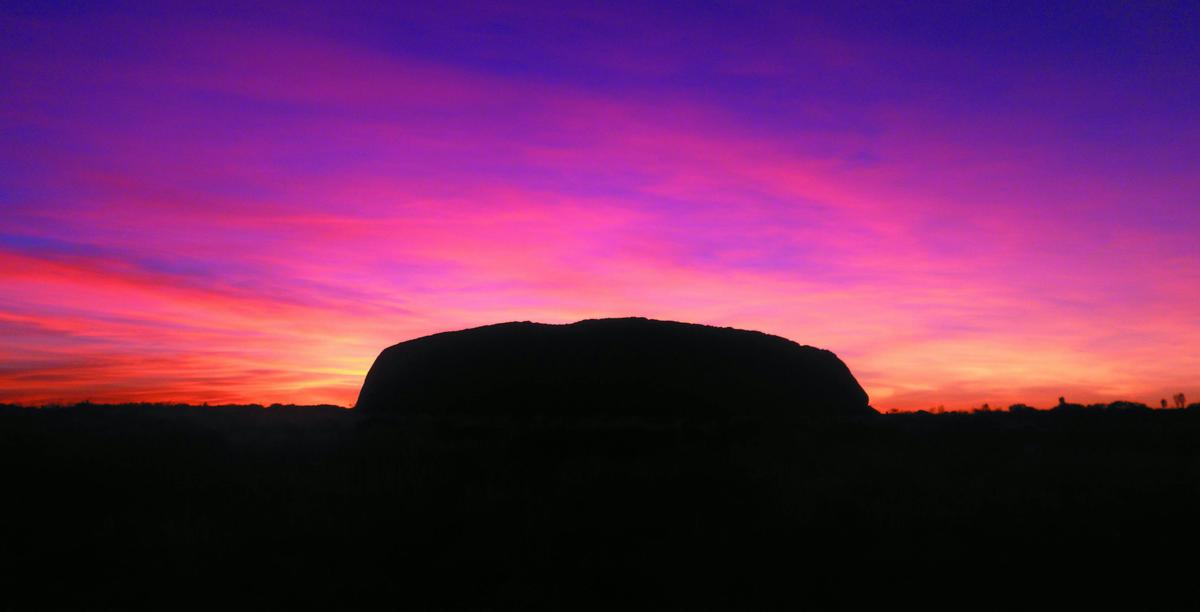 Uluru at Sunrise taken from Sunset viewing area