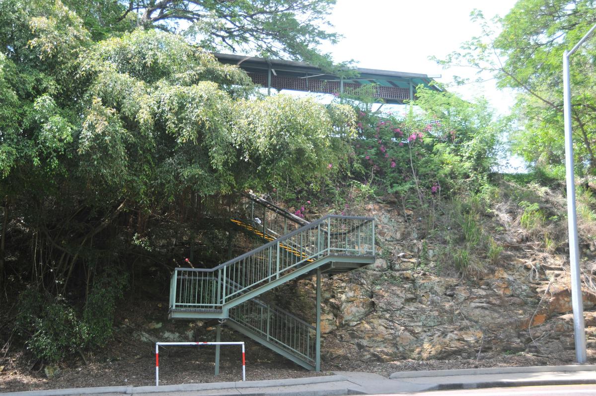 Stairway access to Hughes Avenue